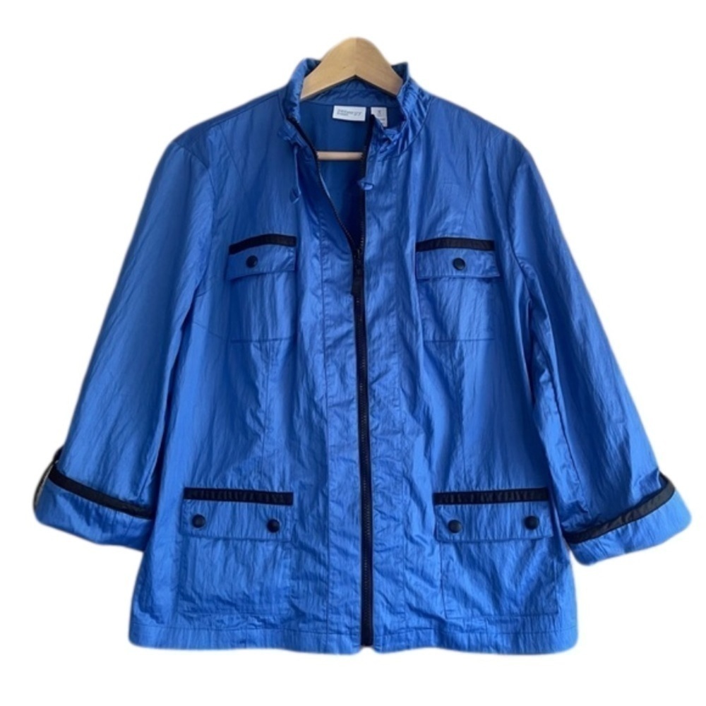 Chico’s Zenergy roll-tab sleeve windbreaker jacket size XL (Chico’s 3)